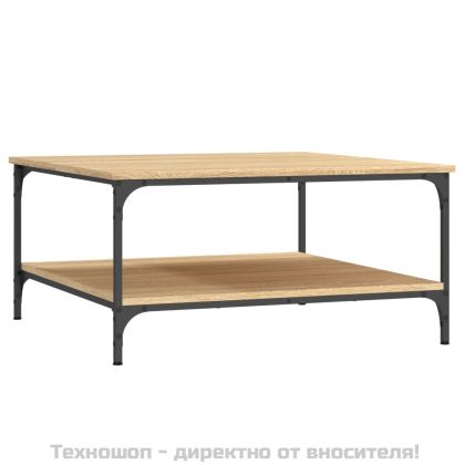 Кафе маса, дъб сонома, 80x80x40 см, инженерно дърво