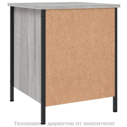 Нощни шкафчета 2 бр сив сонома 40x42x50 см инженерно дърво