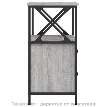 Нощни шкафчета 2 бр сив сонома 34x35,5x70 см инженерно дърво