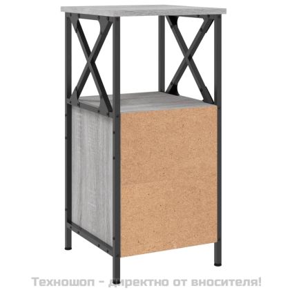 Нощни шкафчета 2 бр сив сонома 34x35,5x70 см инженерно дърво