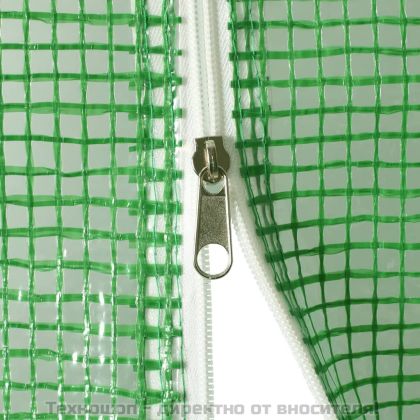 Оранжерия със стоманена рамка зелена 56 м² 14x4x2 м