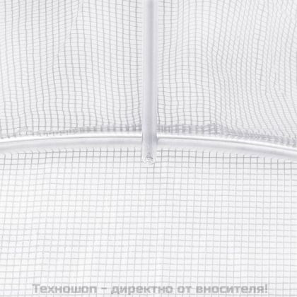 Оранжерия със стоманена рамка бяла 66 м² 22x3x2 м