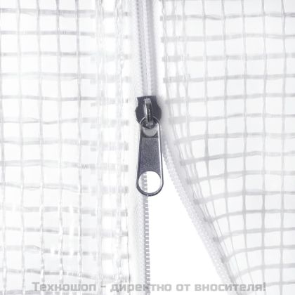 Оранжерия със стоманена рамка бяла 24 м² 8x3x2 м