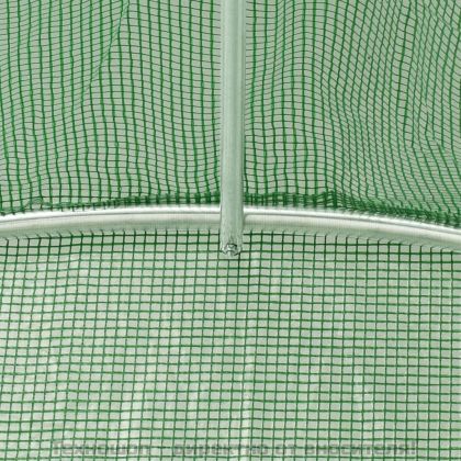 Оранжерия със стоманена рамка зелена 96 м² 24x4x2 м