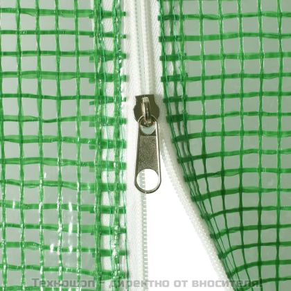 Оранжерия със стоманена рамка зелена 20 м² 5x4x2,3 м