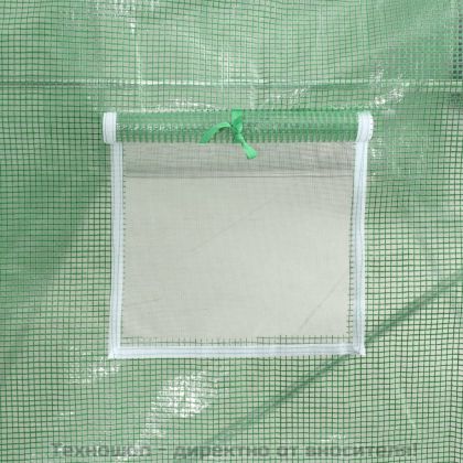 Оранжерия със стоманена рамка зелена 50 м² 10x5x2,3 м