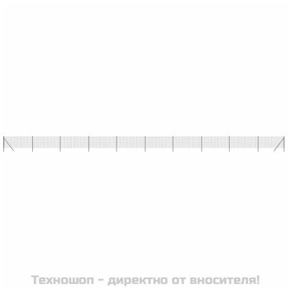 Ограда от телена мрежа антрацит 0,8x25 м поцинкована стомана