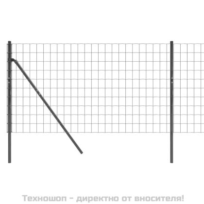 Ограда от телена мрежа антрацит 1x25 м поцинкована стомана