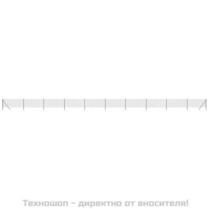 Ограда от телена мрежа антрацит 1,1x25 м поцинкована стомана
