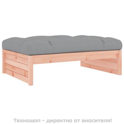 Градински комплект с възглавници, 4 части, дугласко дърво масив