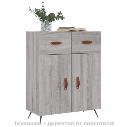 Сайдборд, сив сонома, 69,5x34x90 см, инженерно дърво