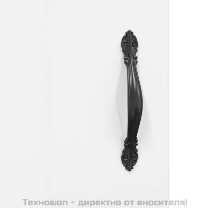 Сайдборд, бял гланц, 69,5x34x90 см, инженерно дърво