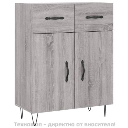Сайдборд, сив сонома, 69,5x34x90 см, инженерно дърво