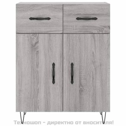 Сайдборд, сив сонома, 69,5x34x90 см, инженерно дърво