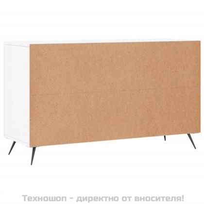 Сайдборд, бял, 100x36x60 см, инженерно дърво