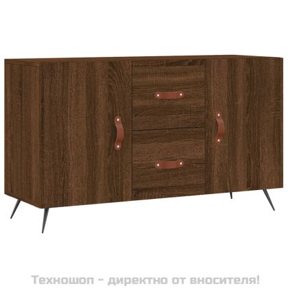 Сайдборд, Кафяв дъб, 100x36x60 см, инженерно дърво