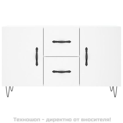 Сайдборд, бял, 100x36x60 см, инженерно дърво