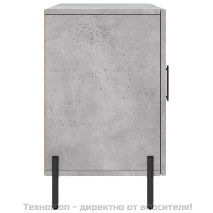Сайдборд, бетонно сив, 100x36x60 см, инженерно дърво