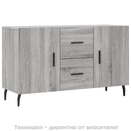 Сайдборд, Сив сонома, 100x36x60 см, инженерно дърво