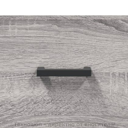 Кафе маса, сив сонома, 102x50x40 см, инженерно дърво