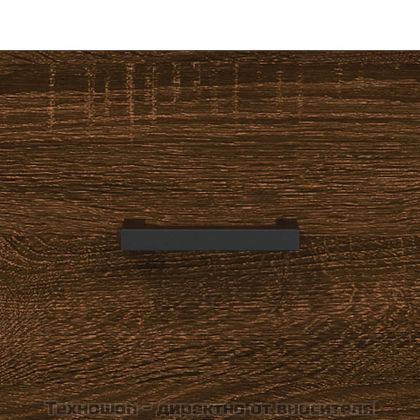 Кафе маса, кафяв дъб, 102x50x40 см, инженерно дърво