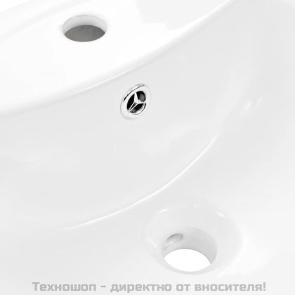 Свободностояща мивка с пиедестал керамична бяла 650x520x200 мм