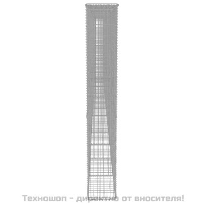 Габионна стена с капаци, поцинкована стомана, 900x50x200 см