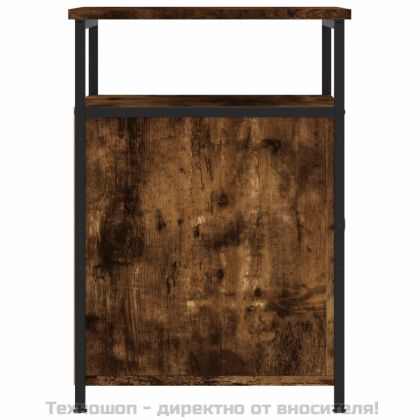 Нощни шкафчета 2 бр опушен дъб 40x42x60 см инженерно дърво