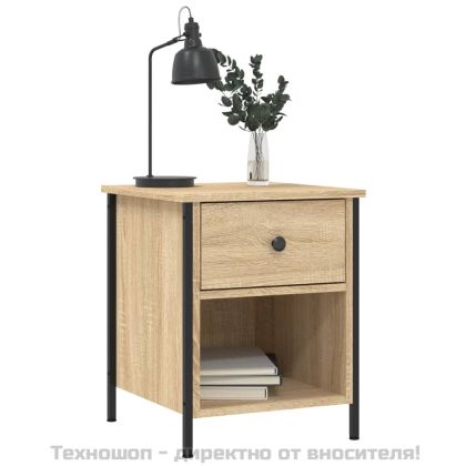 Нощни шкафчета 2 бр дъб сонома 40x42x50 см инженерно дърво