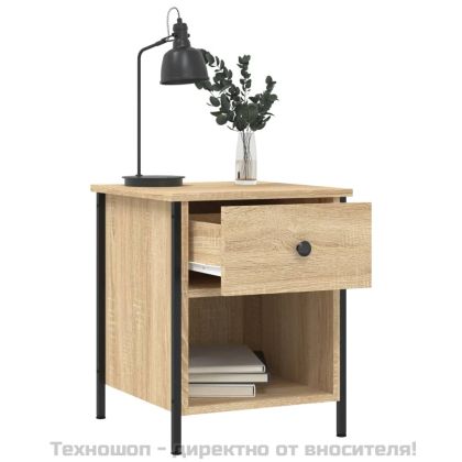 Нощни шкафчета 2 бр дъб сонома 40x42x50 см инженерно дърво