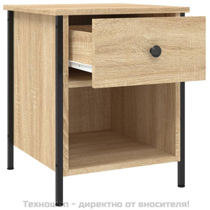 Нощни шкафчета 2 бр дъб сонома 40x42x50 см инженерно дърво