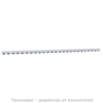 Монтажна релса, сребриста, 1 м, неръждаема стомана