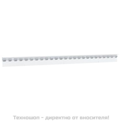 Монтажна релса, сребриста, 1 м, неръждаема стомана