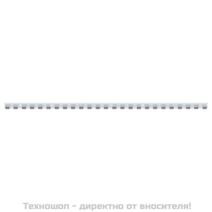 Монтажна релса, сребриста, 1 м, неръждаема стомана