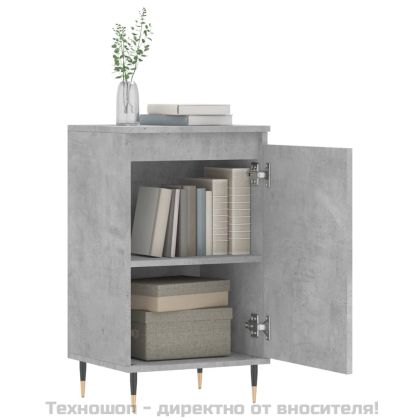 Бюфети 2 бр бетонно сив 40x35x70 см инженерно дърво