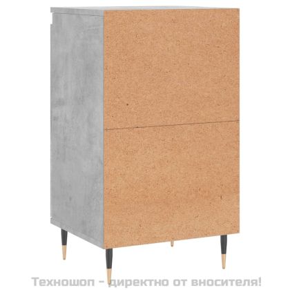 Бюфети 2 бр бетонно сив 40x35x70 см инженерно дърво