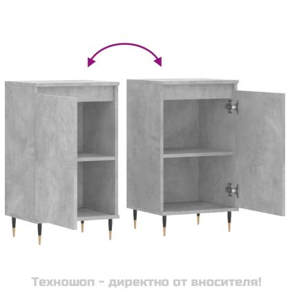 Бюфет бетонно сив 40x35x70 см инженерно дърво