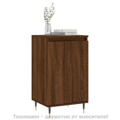 Бюфети 2 бр кафяв дъб 40x35x70 см инженерно дърво