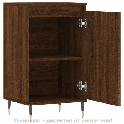 Бюфети 2 бр кафяв дъб 40x35x70 см инженерно дърво