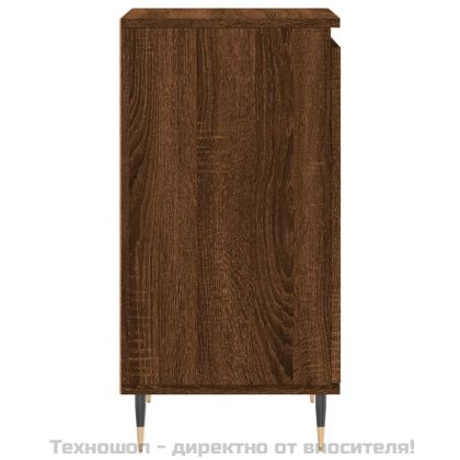 Бюфети 2 бр кафяв дъб 40x35x70 см инженерно дърво