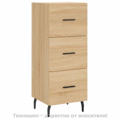 Сайдборд, дъб сонома, 34,5x34x90 см, инженерно дърво