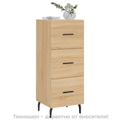 Сайдборд, дъб сонома, 34,5x34x90 см, инженерно дърво