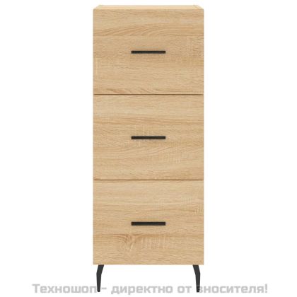 Сайдборд, дъб сонома, 34,5x34x90 см, инженерно дърво