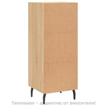 Сайдборд, дъб сонома, 34,5x34x90 см, инженерно дърво