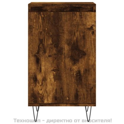 Бюфети 2 бр опушен дъб 40x35x70 см инженерно дърво