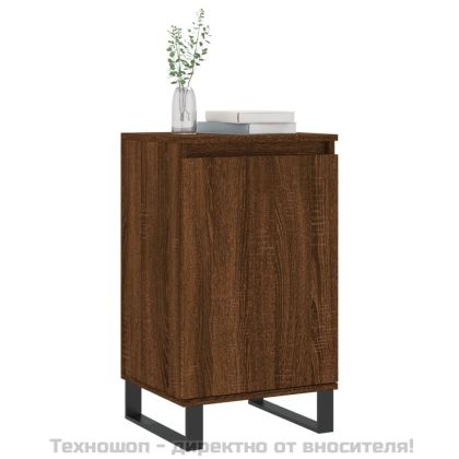 Бюфети 2 бр кафяв дъб 40x35x70 см инженерно дърво