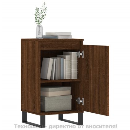 Бюфети 2 бр кафяв дъб 40x35x70 см инженерно дърво