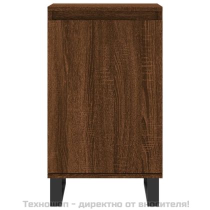 Бюфети 2 бр кафяв дъб 40x35x70 см инженерно дърво