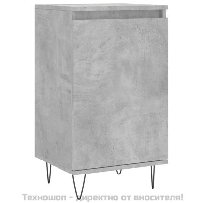 Бюфети 2 бр бетонно сив 40x35x70 см инженерно дърво
