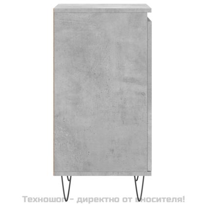 Бюфети 2 бр бетонно сив 40x35x70 см инженерно дърво